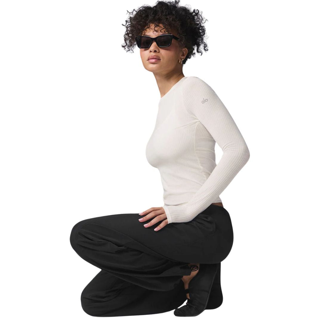 Alo Yoga Ribbed Sea Coast Long Sleeve Women