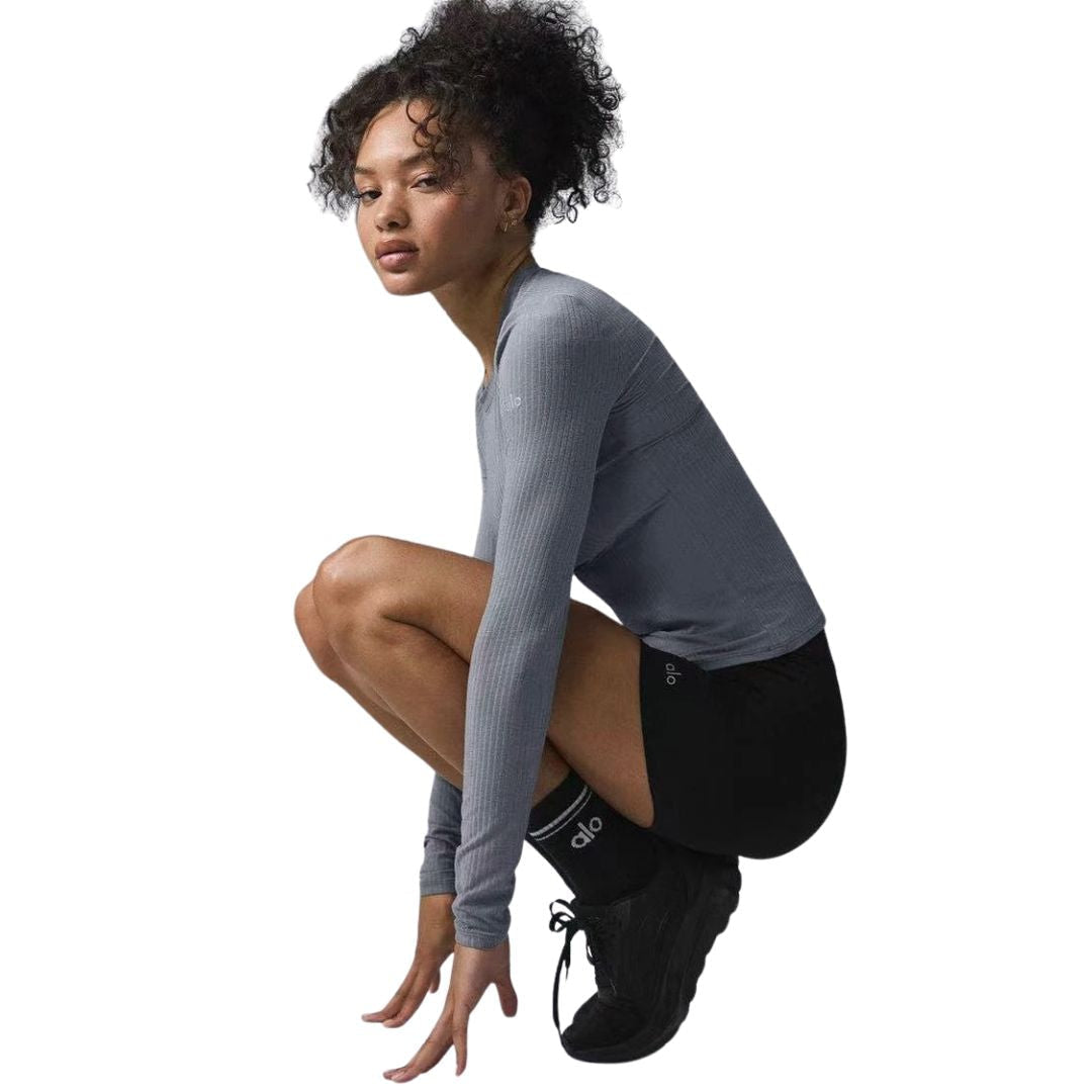 Alo Yoga Ribbed Sea Coast Long Sleeve Women