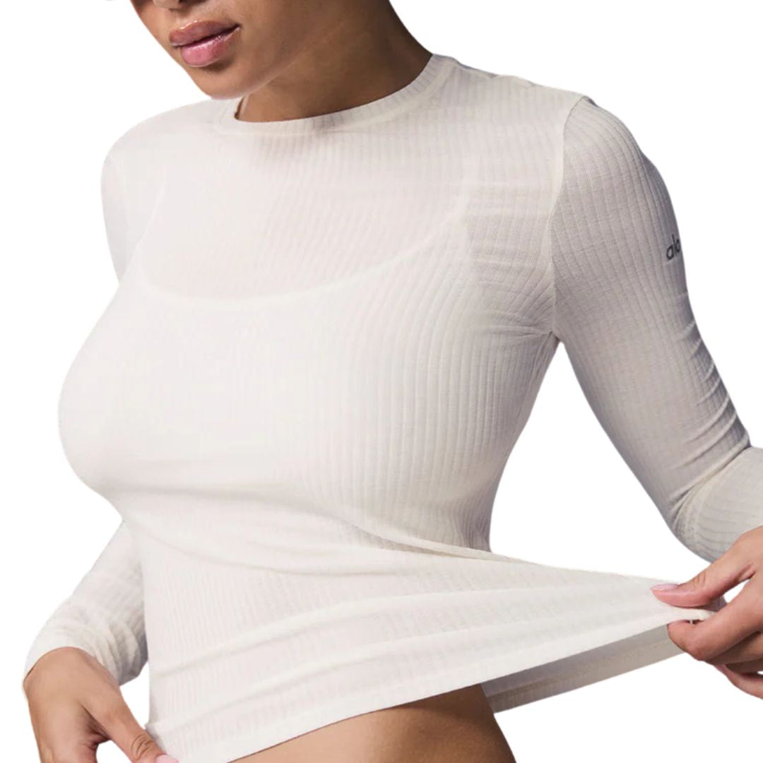 Alo Yoga Ribbed Sea Coast Long Sleeve Women