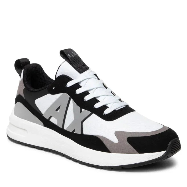 ARMANI EXCHANGE Multicolor Lace-Up XUX114 Sneakers - WHT - White / 43 - Shoes