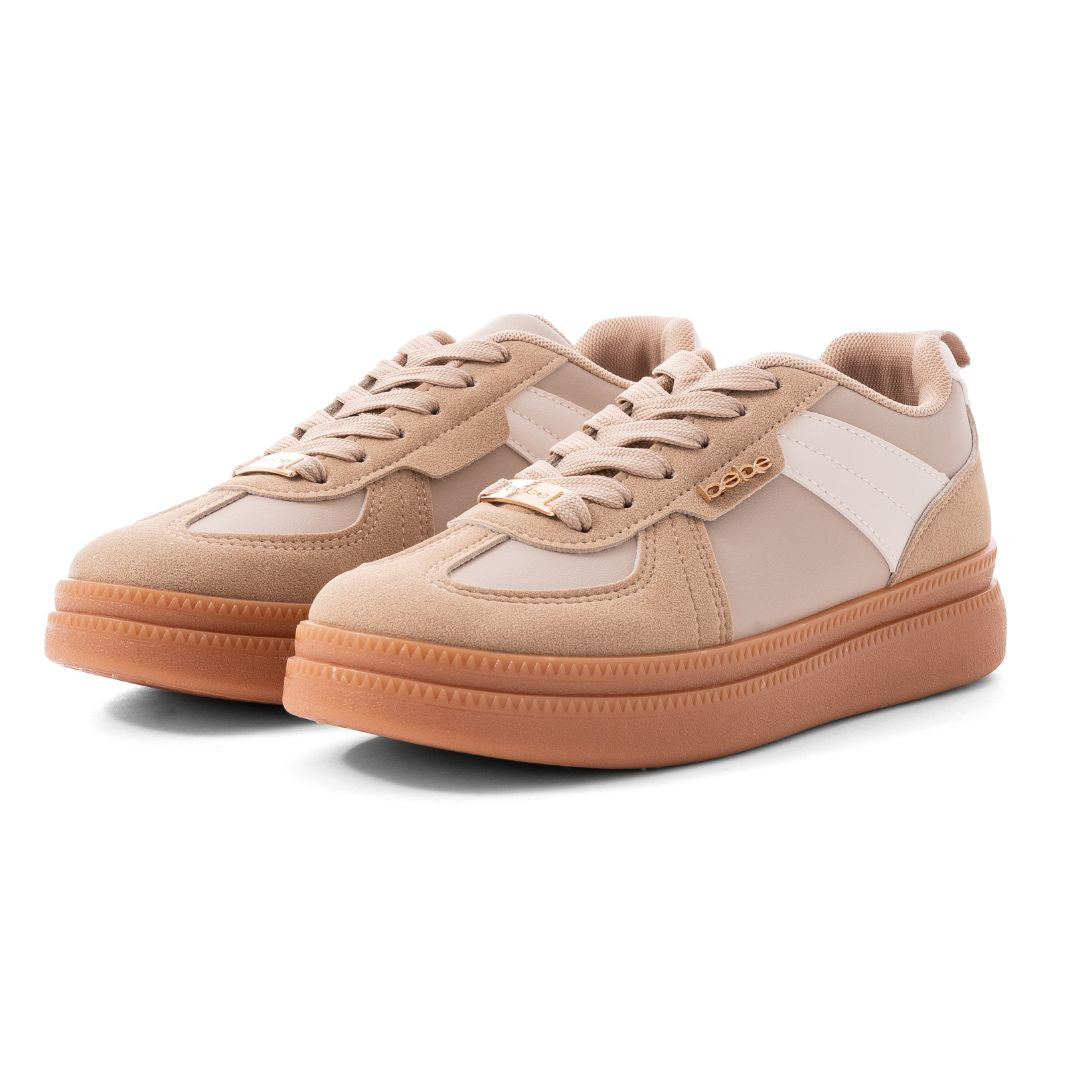 Bebe Logo Sneakers Women BBSNW0121-BEG