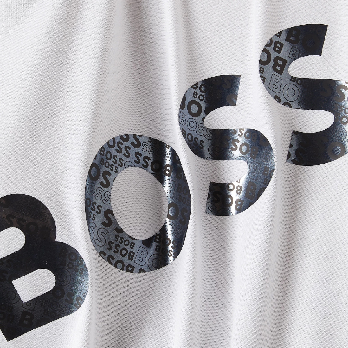 BOSS Cotton-Jersey T-Shirt with Foil-Print Logo