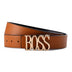 BOSS Logo Golf Belt Men - TANGLD - Tan / 115 CM - Accessories