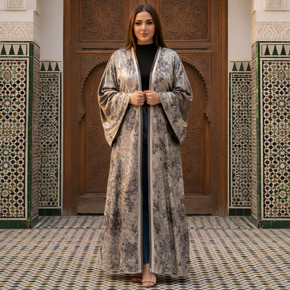 I Love Fashion Ramadan Kaftan - BRN - Brown / One size