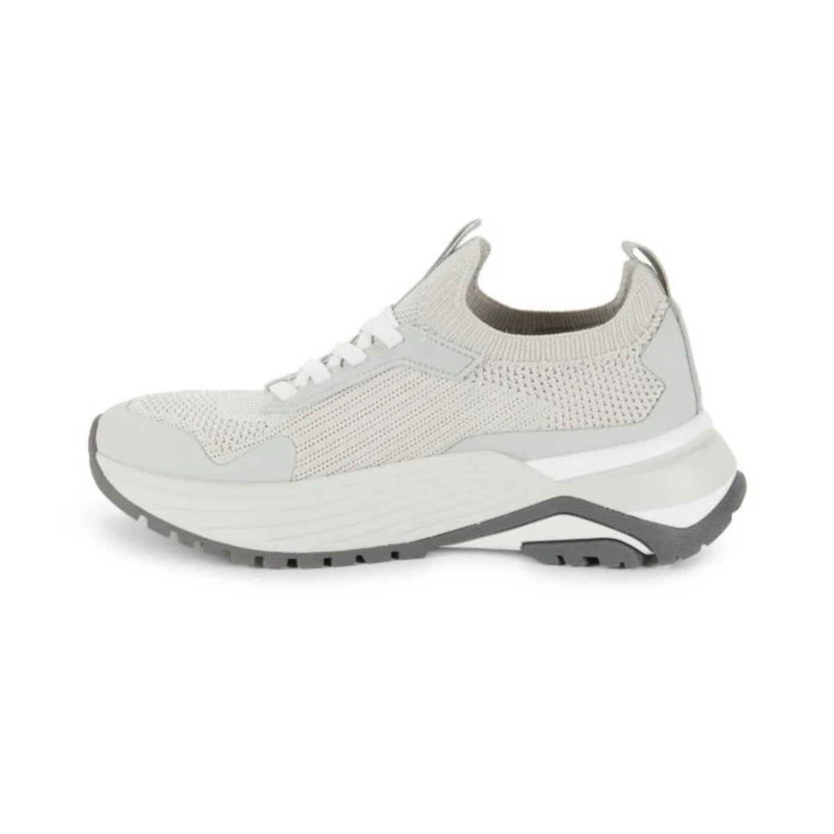 Calvin Klein Ariany Textured Low Top Slip On Sneakers - GRY