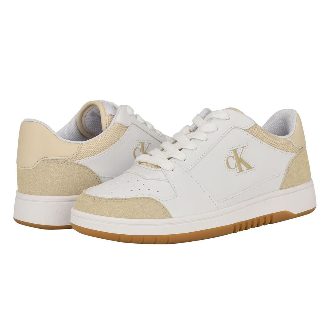Calvin Klein Hania Low Top Sneaker Women - WHTBEG - White/Beige / 36.5