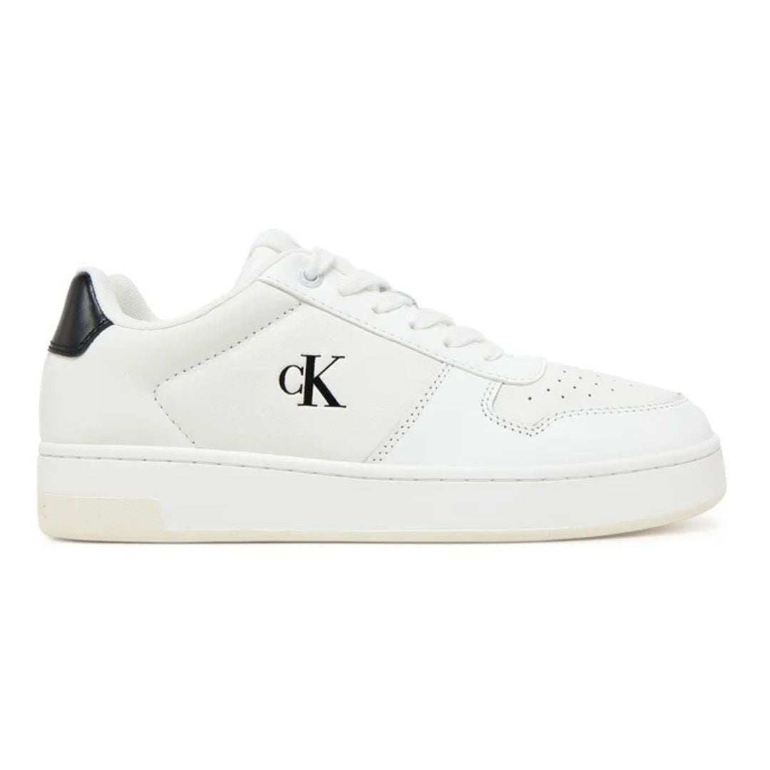 Calvin Klein Jeans Basket Cupsole Low Mg Sneakers YW0YW01765-WHTBLK - 39 / White