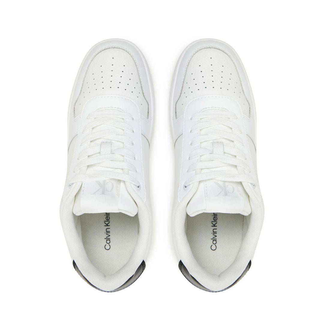 Calvin Klein Jeans Basket Cupsole Low Mg Sneakers YW0YW01765-WHTBLK