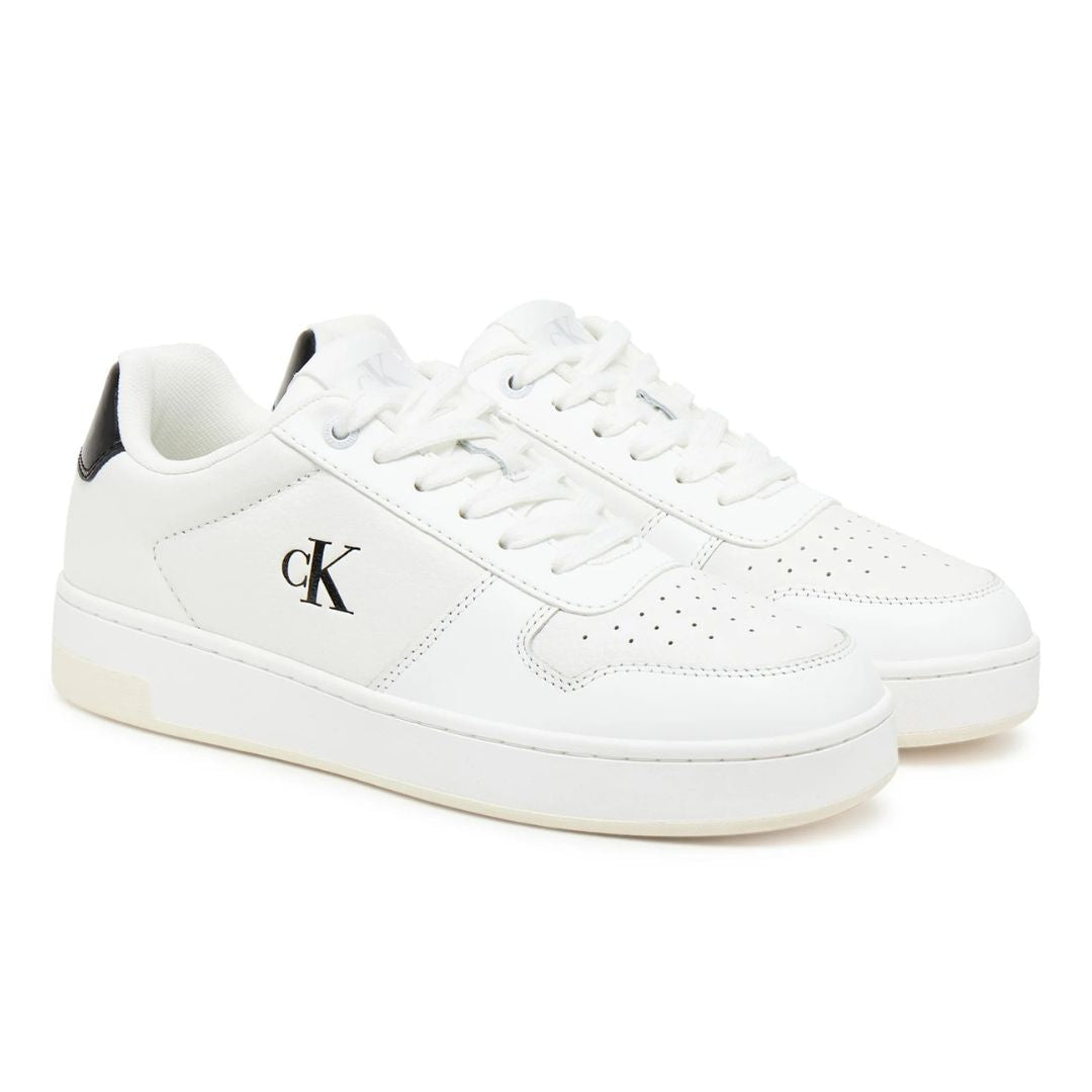 Calvin Klein Jeans Basket Cupsole Low Mg Sneakers YW0YW01765-WHTBLK
