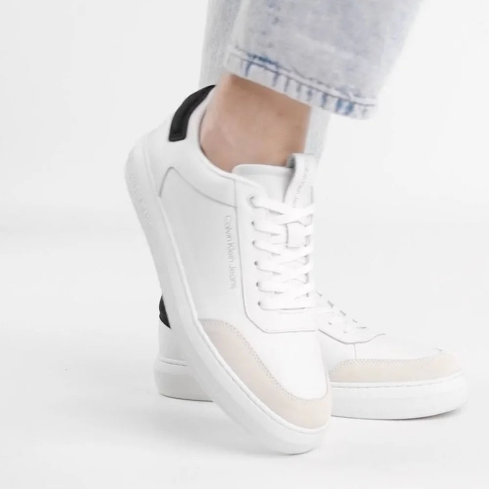 Calvin Klein Jeans Casual Cupsole High - Low Freq Trainer YM0YM00670 - WHTBLK - Shoes