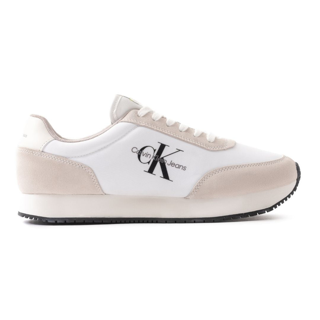Calvin Klein Jeans Retro Runner SU-NY Mono Trainer - WHTGRYBLK