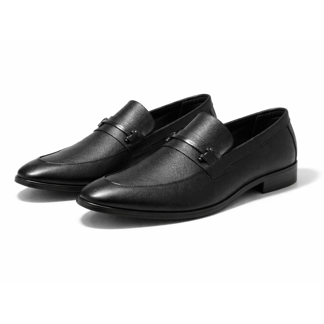 Calvin Klein Jovany r Square Toe Sleek Leather Loafers – JLOOD.COM
