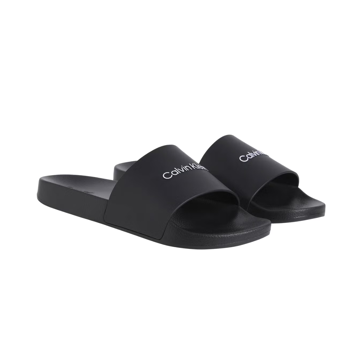 Calvin Klein logo Pool Slide BLK