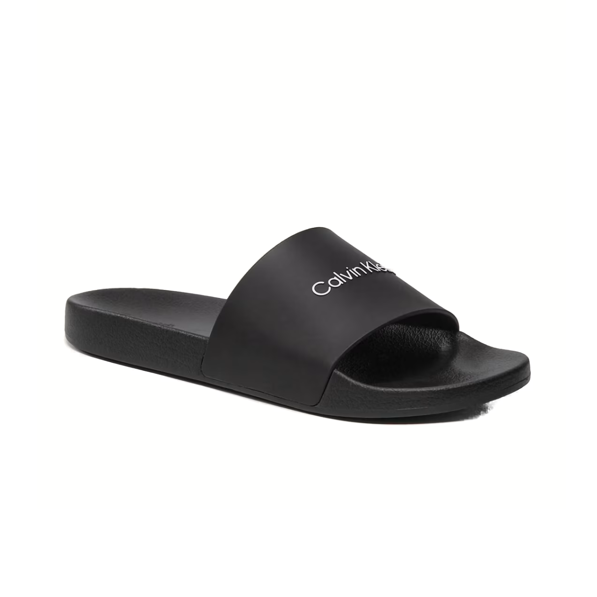 Calvin Klein logo Pool Slide BLK