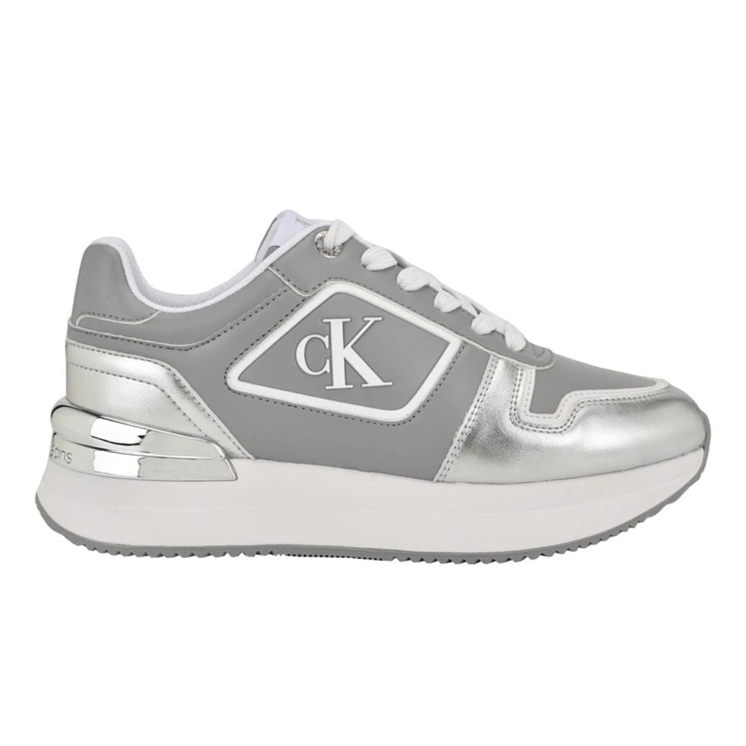 Calvin Klein Vidya Sneakers Women - GRYSLV - 35.5 / Gray/ Silver