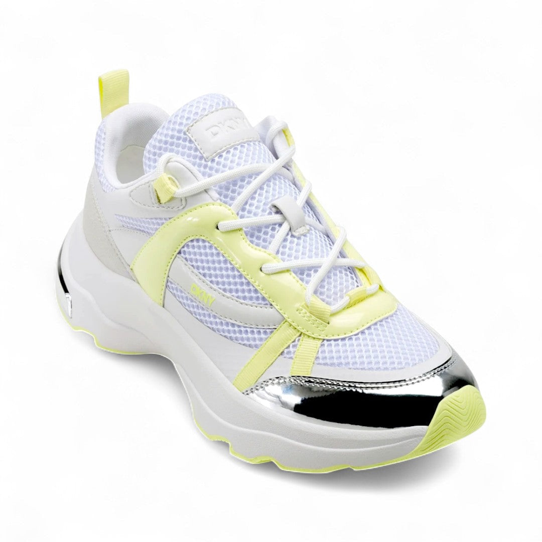 DKNY Juna Lace Up Sneaker Women - WHTYEL