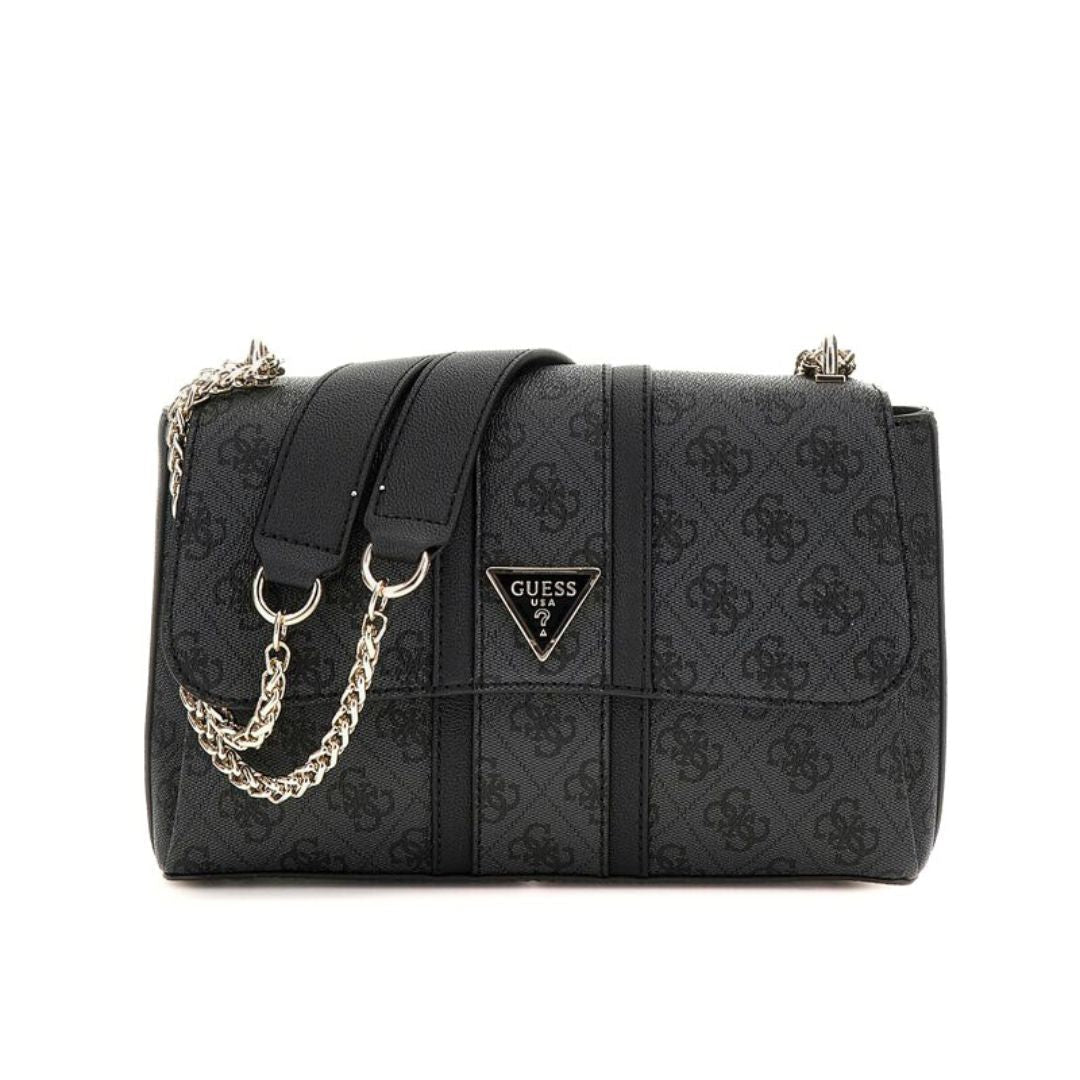 Guees Noreen 4g Logo Bag Faux Leather Outer Zip Pocket –