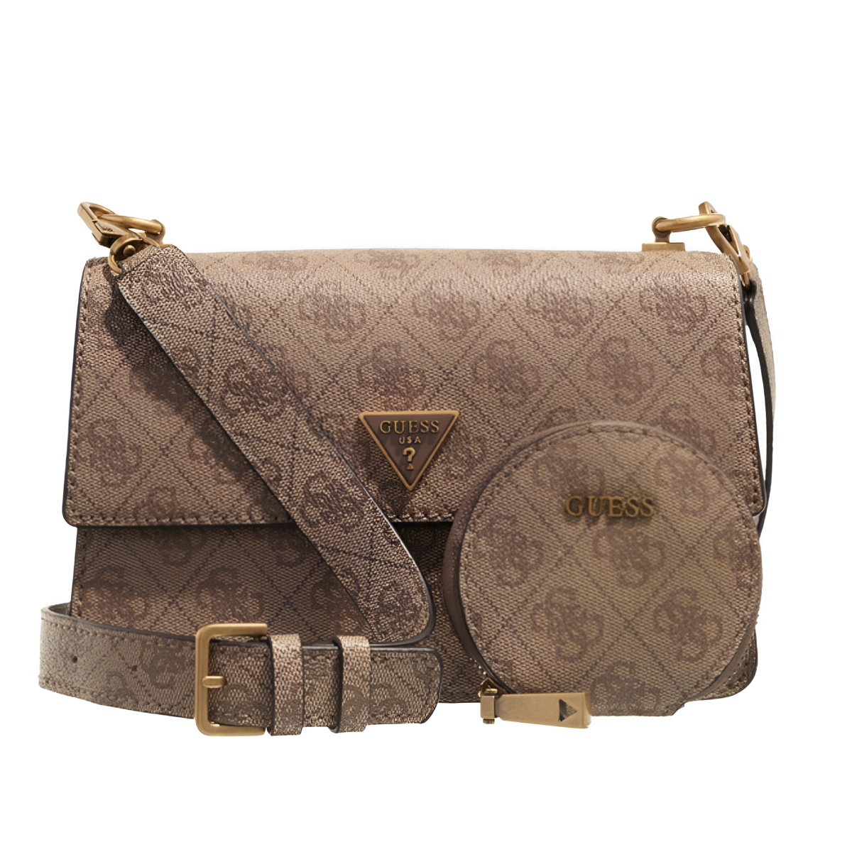 GUESS Alexie Crossbody Flap bag - BEG - Beige