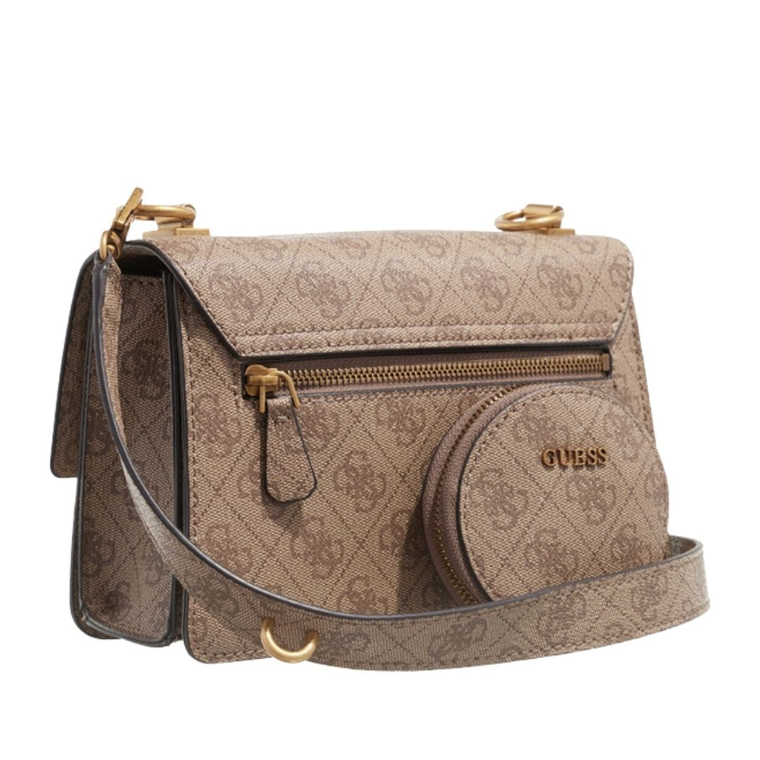 GUESS Alexie Crossbody Flap bag - BEG - Beige