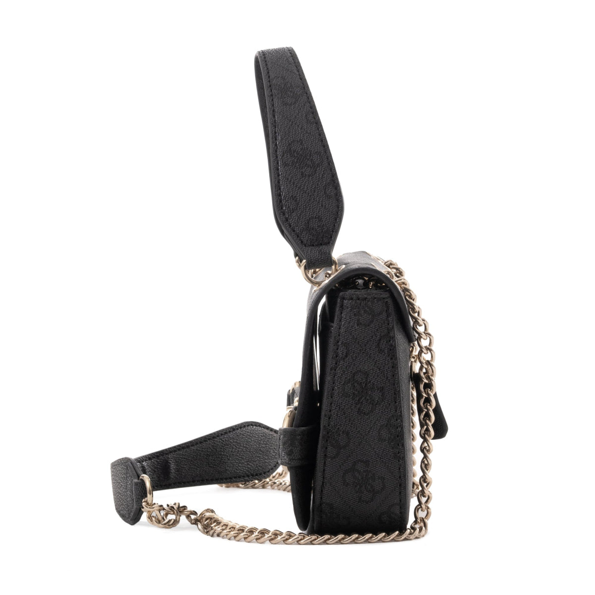 GUESS Arlena Logo Convertible Crossbody Flap Bag - GRY - Gray
