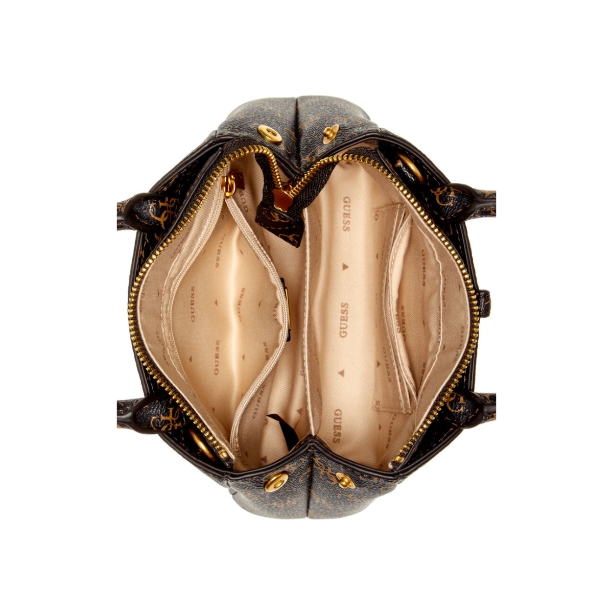 GUESS Cordelia Mini Satchel- BRN - Brown