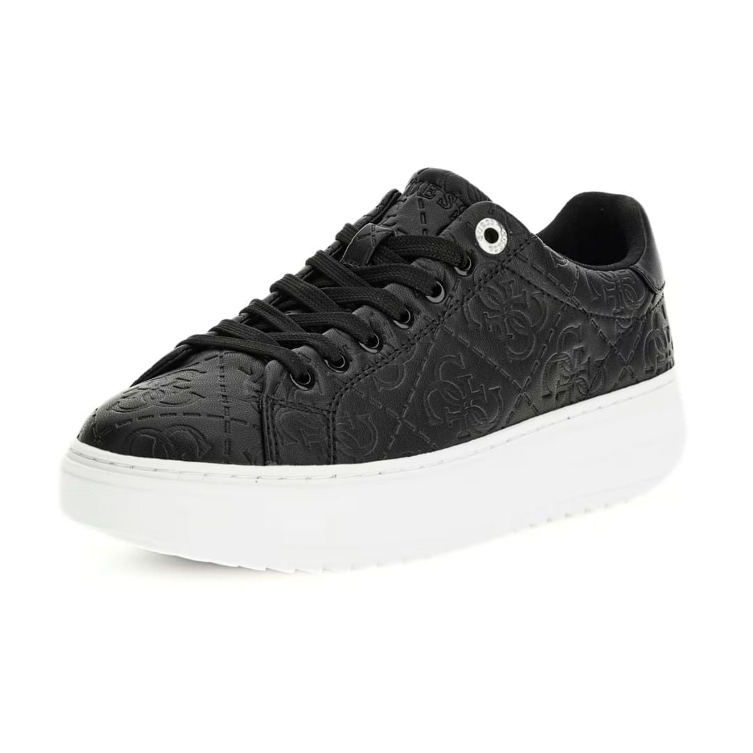 GUESS Denesa Embossed 4G Logo Sneakers - BLK - Black / 38