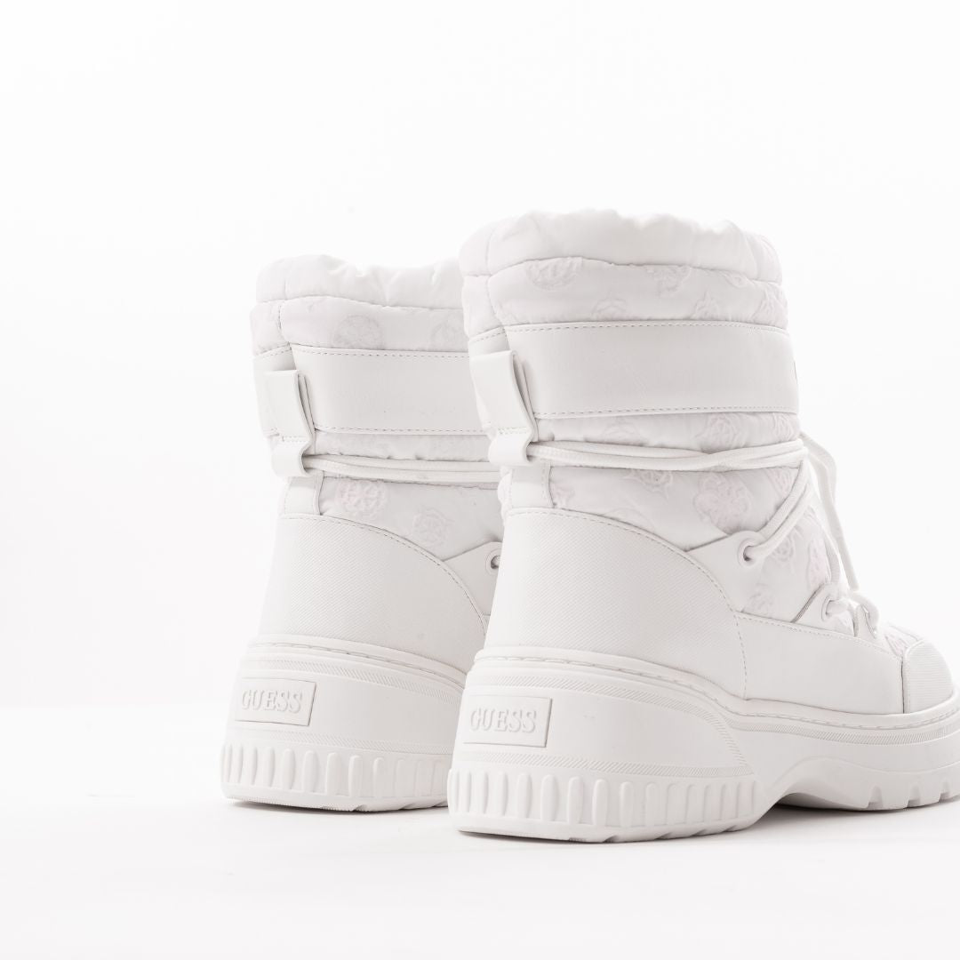 GUESS DRERA 4G Logo Ankle Boots Women - WHT