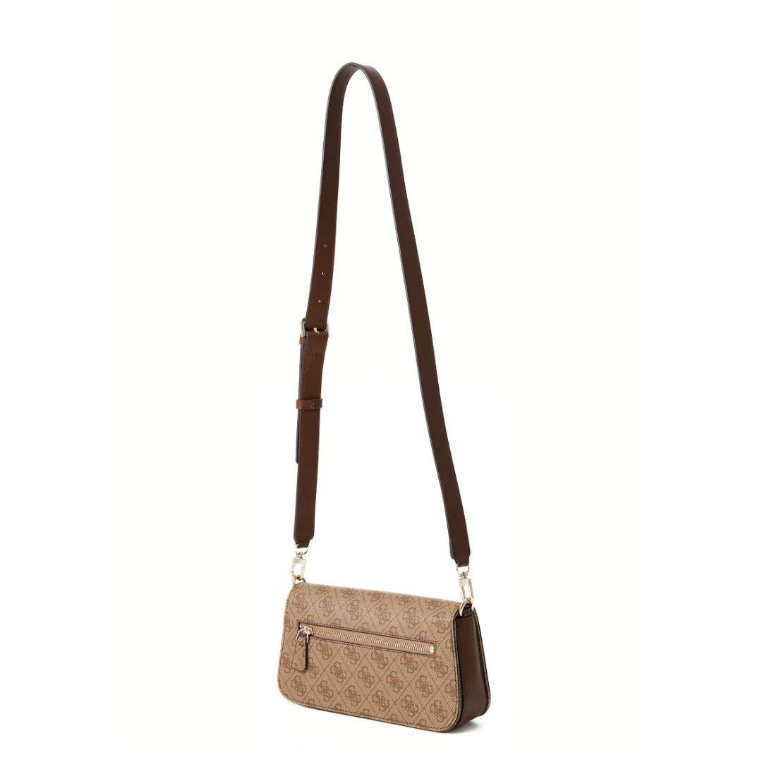 GUESS Eco Mietta 4G Logo Mini Shoulder Bag - BEG - Beige