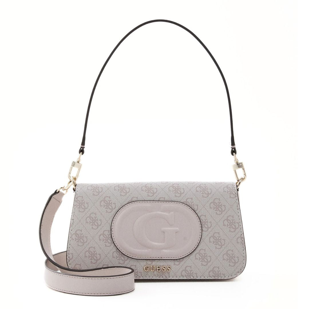 GUESS Eco Mietta 4G Logo Mini Shoulder Bag - DOV - White