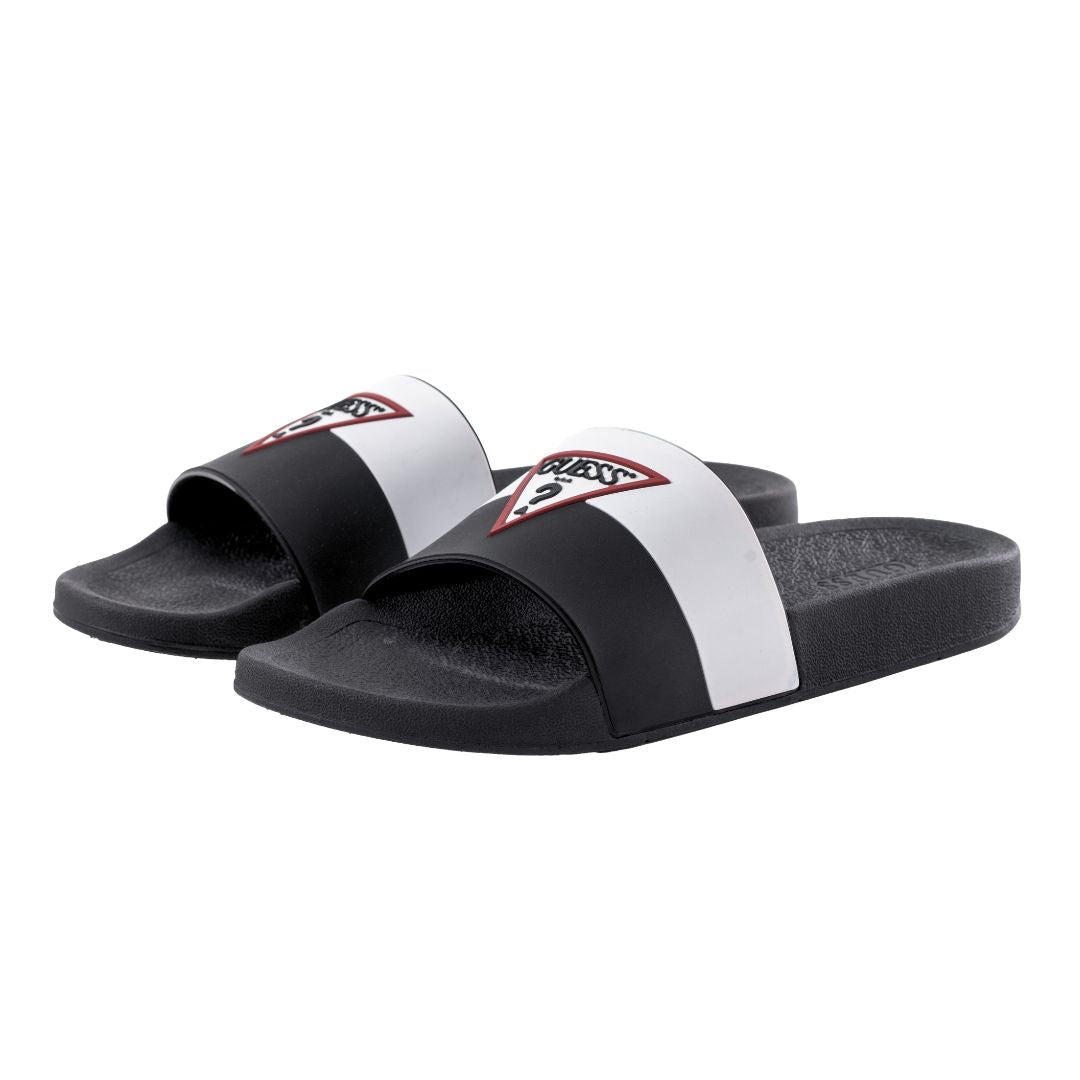 GUESS Eroman Slides Men - BLKWHT - Black / White / 40
