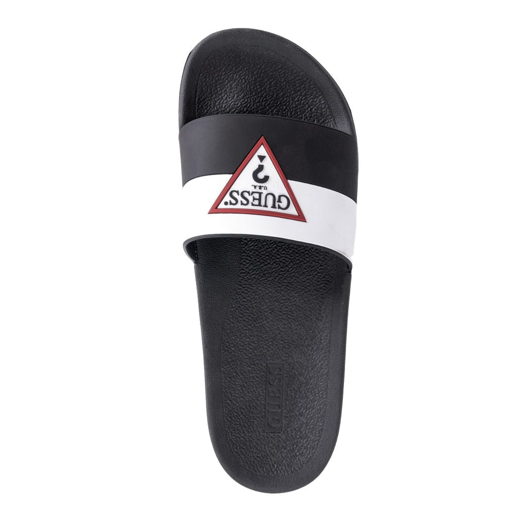 GUESS Eroman Slides Men - BLKWHT