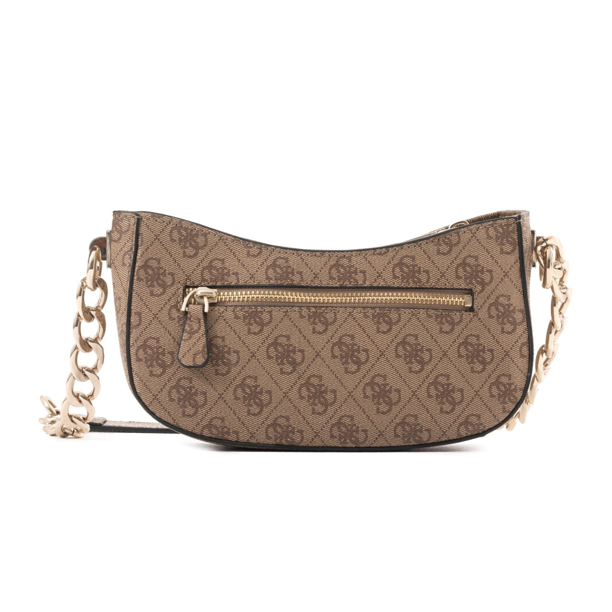 GUESS Evelune Top Zip Shoulder Bag - BEG - Beige