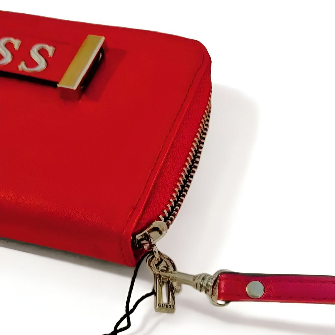 Guess Kerrigan Large Purse Wallet - RED - Red
