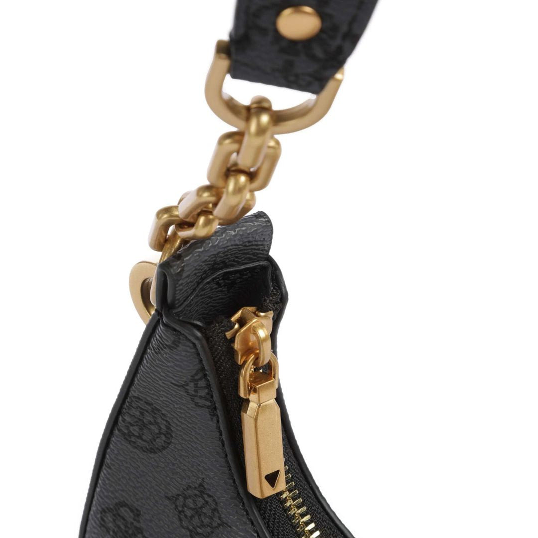GUESS Kuba 4G Shoulder Bag - COL - Coal
