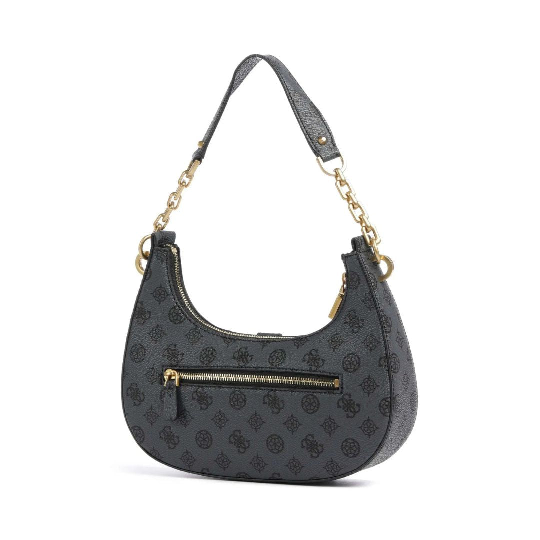 GUESS Kuba 4G Shoulder Bag - COL - Coal