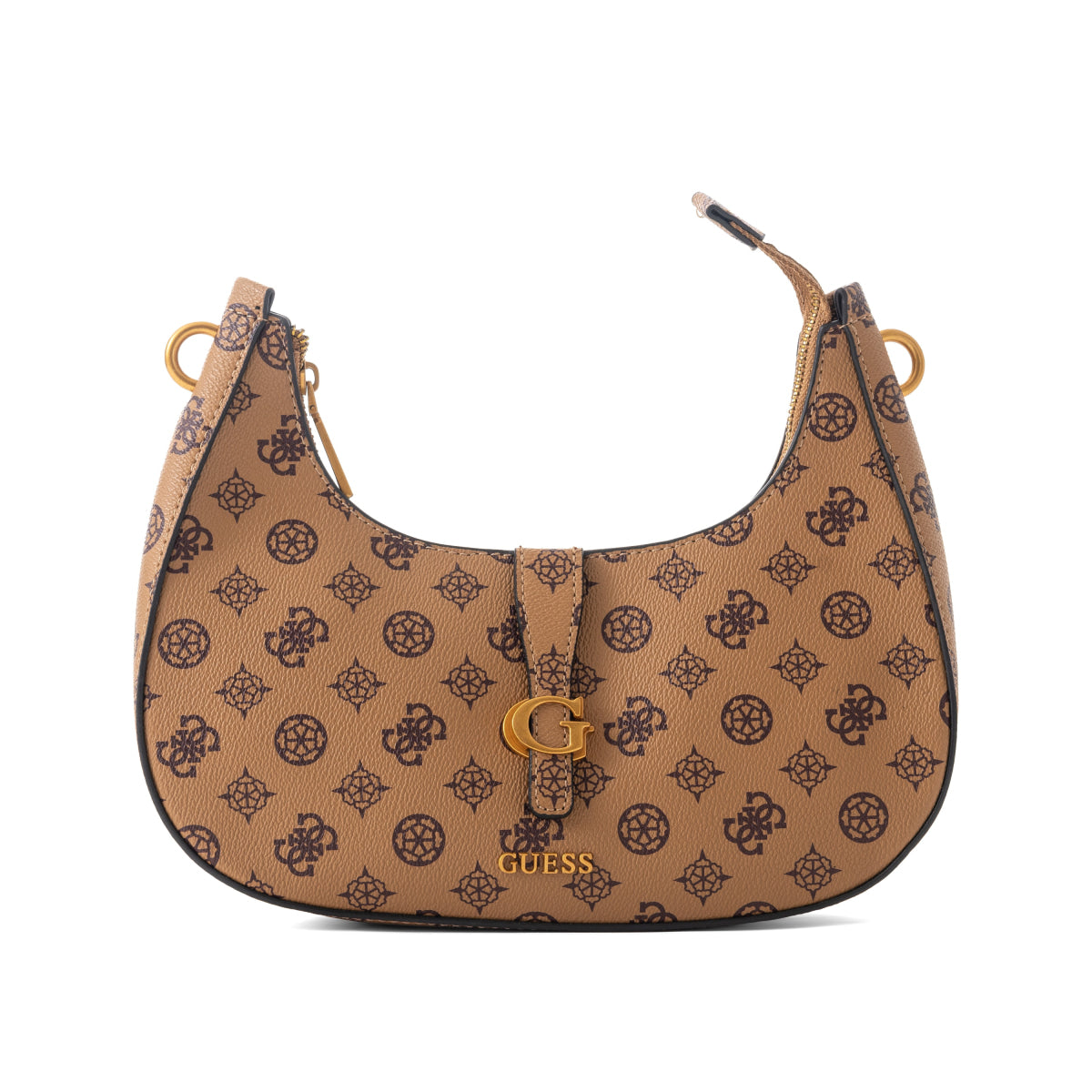 GUESS Kuba 4G Shoulder Bag - TAN - Tan