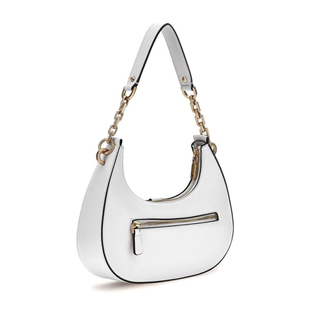 GUESS Kuba Shoulder Bag - WHT - White