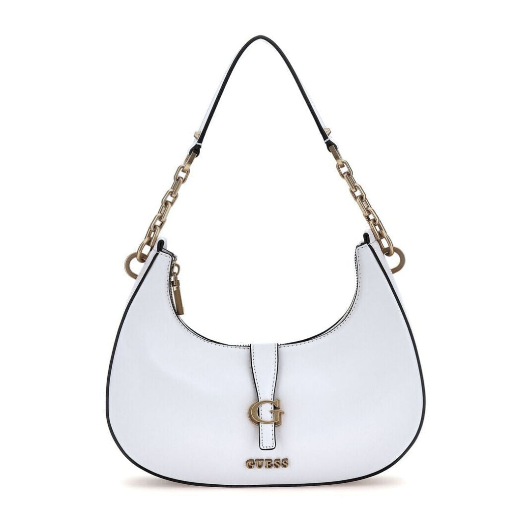 GUESS Kuba Shoulder Bag - WHT - White