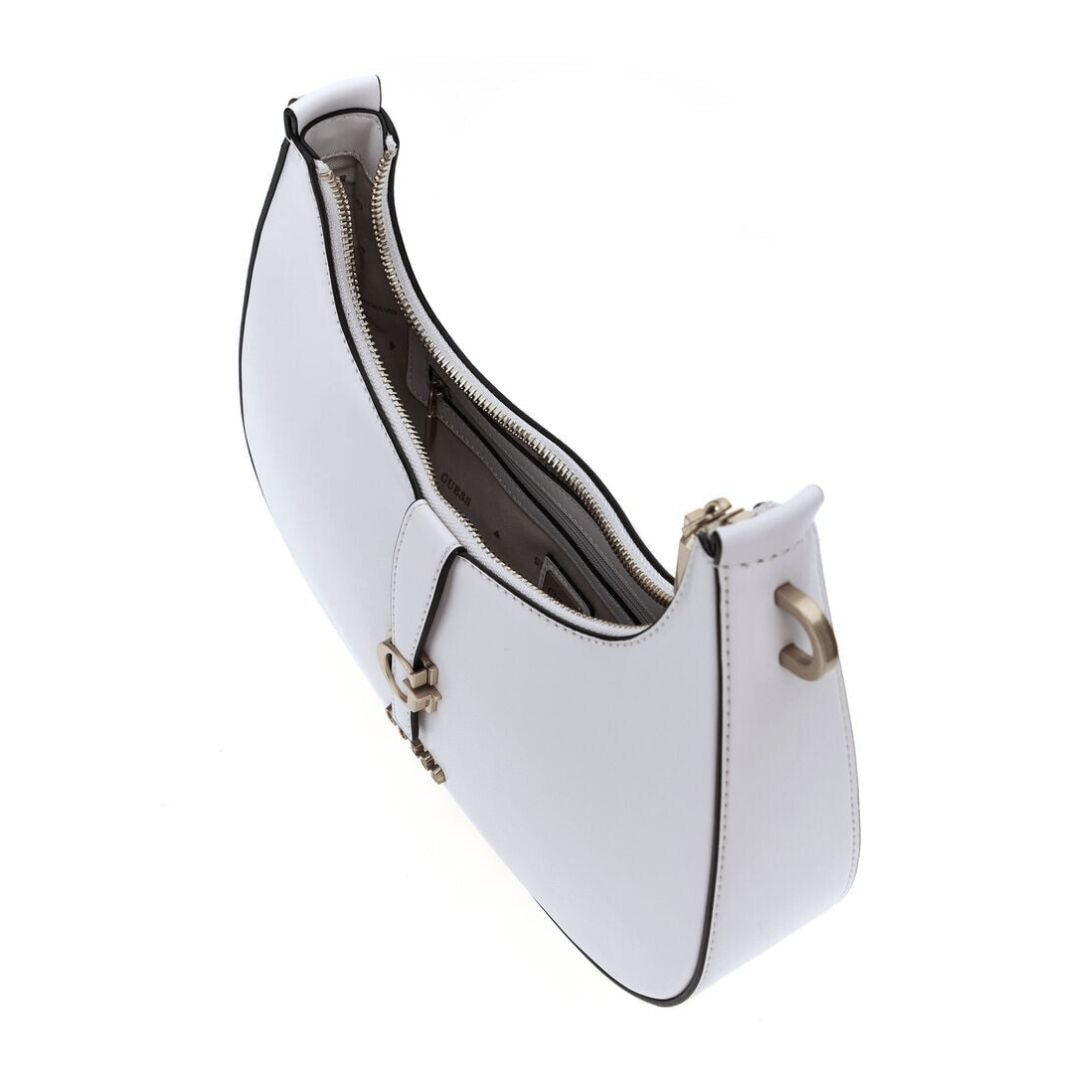 GUESS Kuba Shoulder Bag - WHT - White