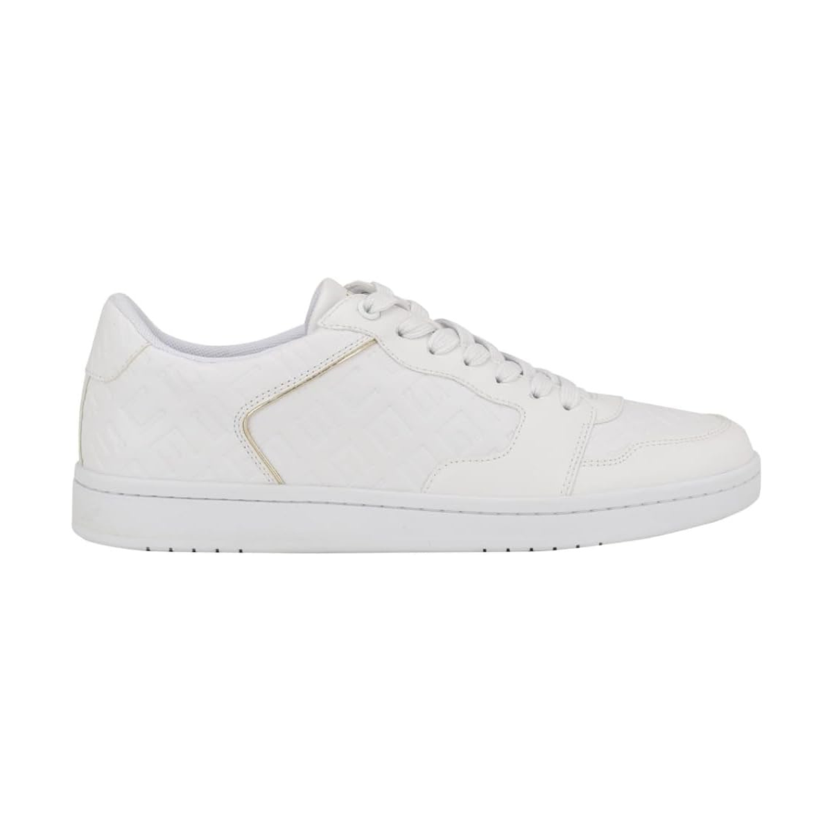 GUESS Loovie Sneaker Men - WHTGLD - White/Gold / 41