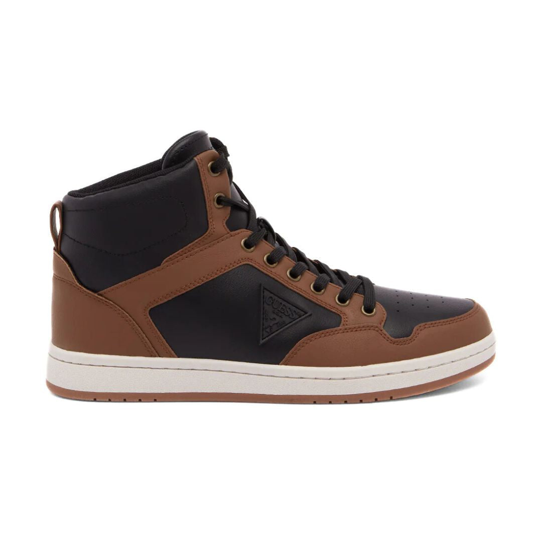 GUESS Luny High Top Sneakers Men - BLKBRN - Black/ Brown / 39 / M