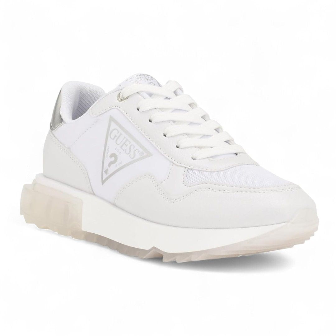 GUESS Melany Logo Sneakers Women - WHTSLV