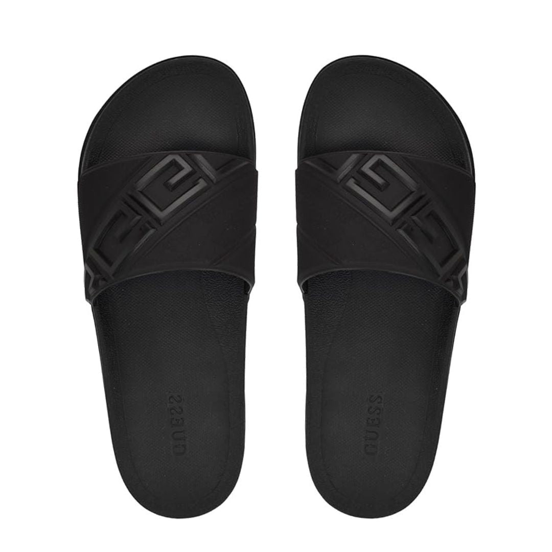 GUESS Odent Men’s Slides BLKBLK Black / Black / 40