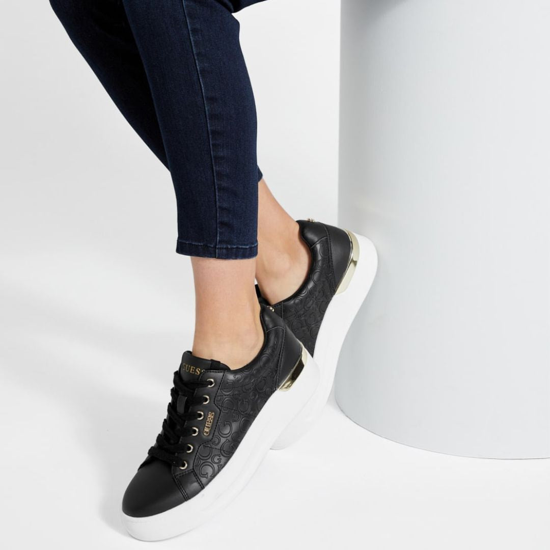 GUESS Onna Low-Top Logo Sneakers Women - BLK