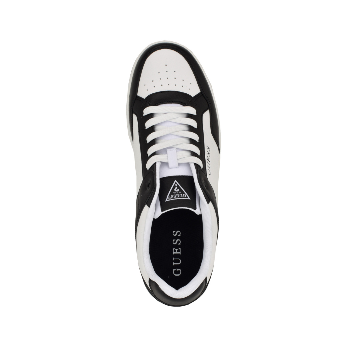 GUESS Tinz Two-Tone Sneakers - WHTBLK