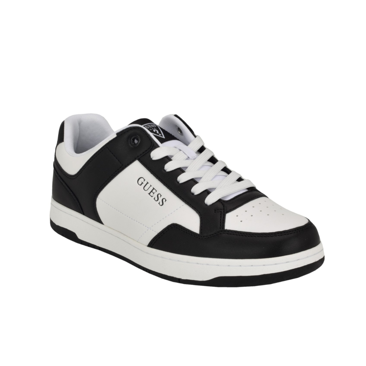 GUESS Tinz Two-Tone Sneakers - WHTBLK