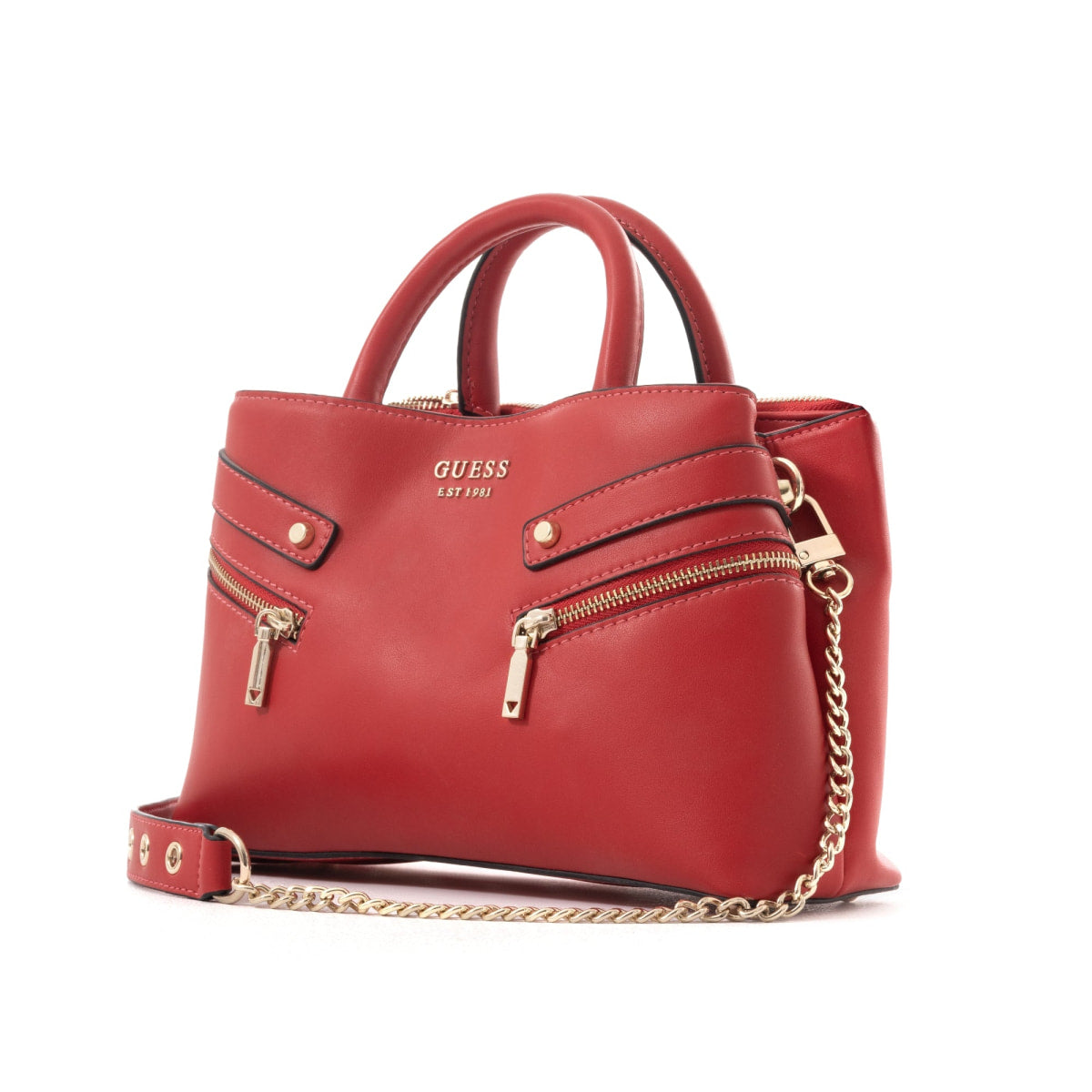GUESS Trissa Shoulder Bag - RED - Red