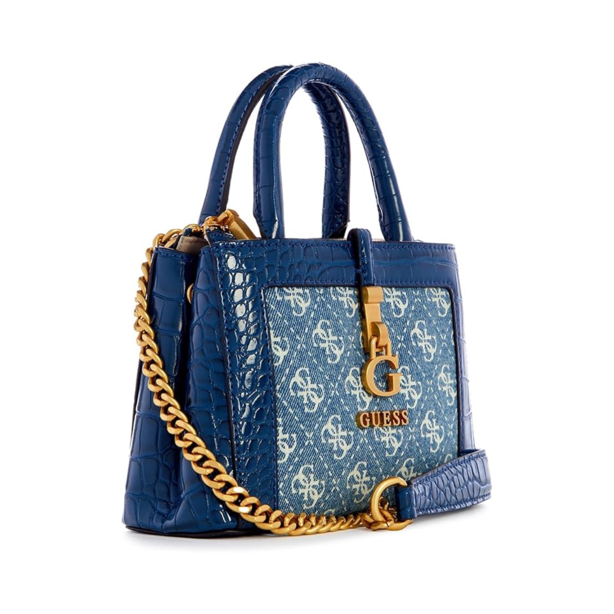 GUESS womens G JAMES LOGO Handbag BLU - Blue
