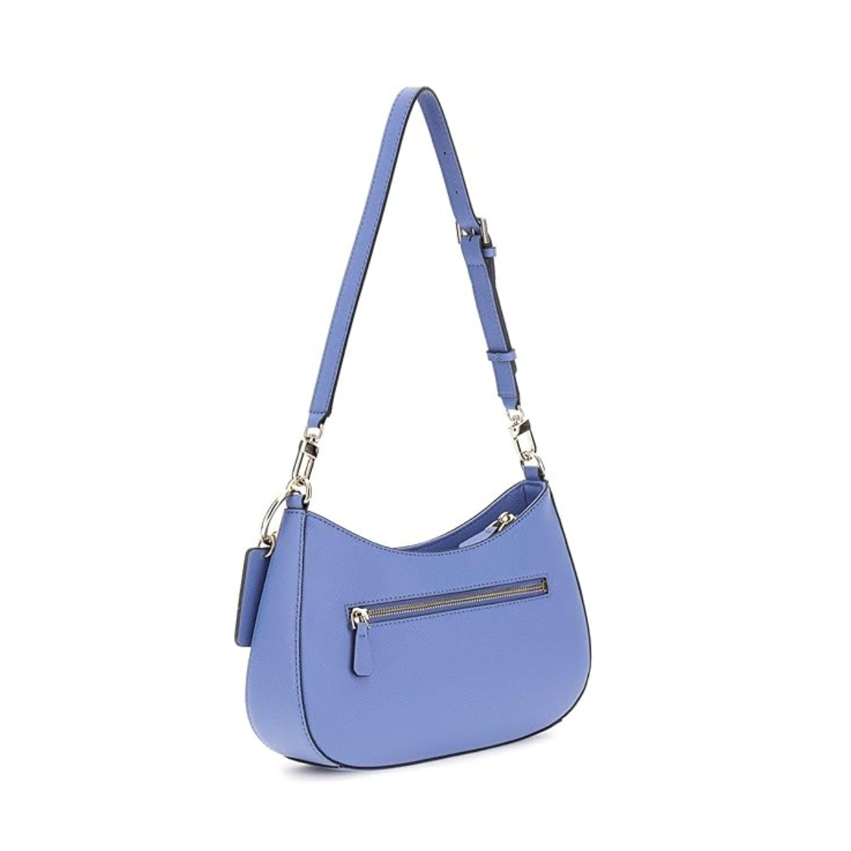 GUESS Womens Noelle Shoulder Top Zip Bag Handbag -BLU - Blue
