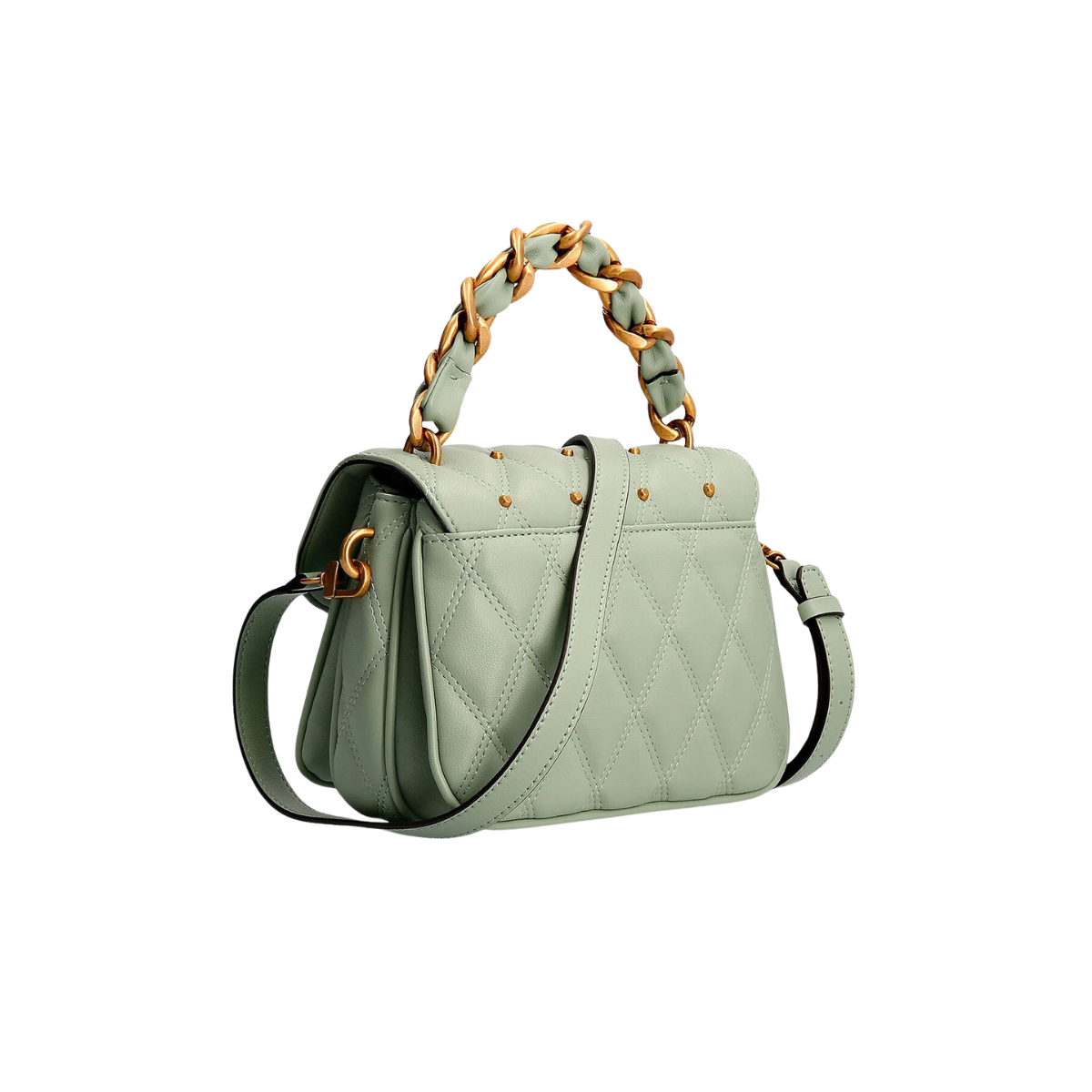 Guess Womens Triana Flap Shoulder Bag Shoulder Bag-MNT - Mint green